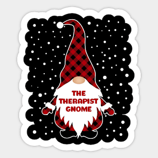 The Therapist Gnome Matching Family Christmas Pajama Sticker